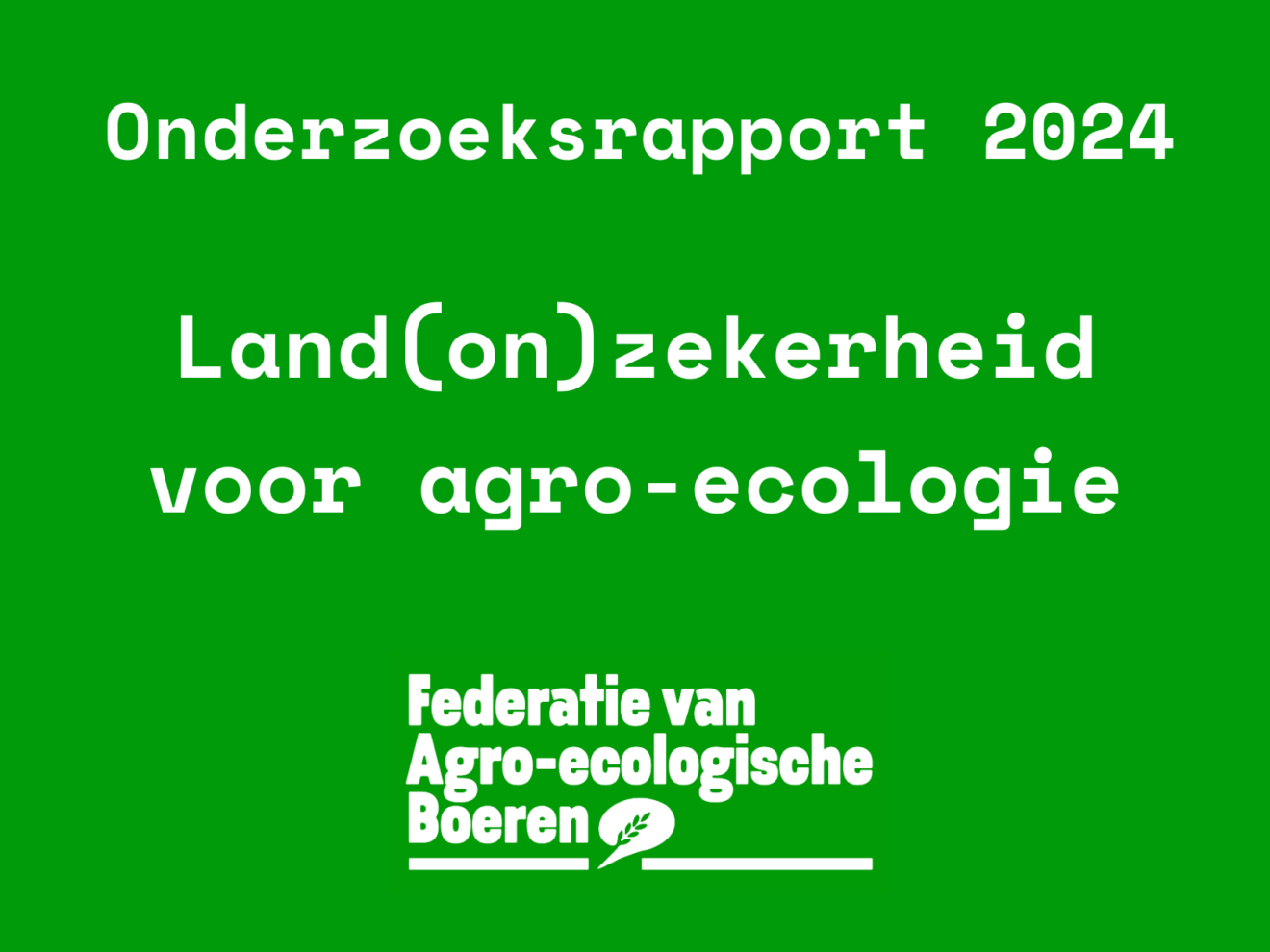 Land(on)zekerheid voor agro-ecologie